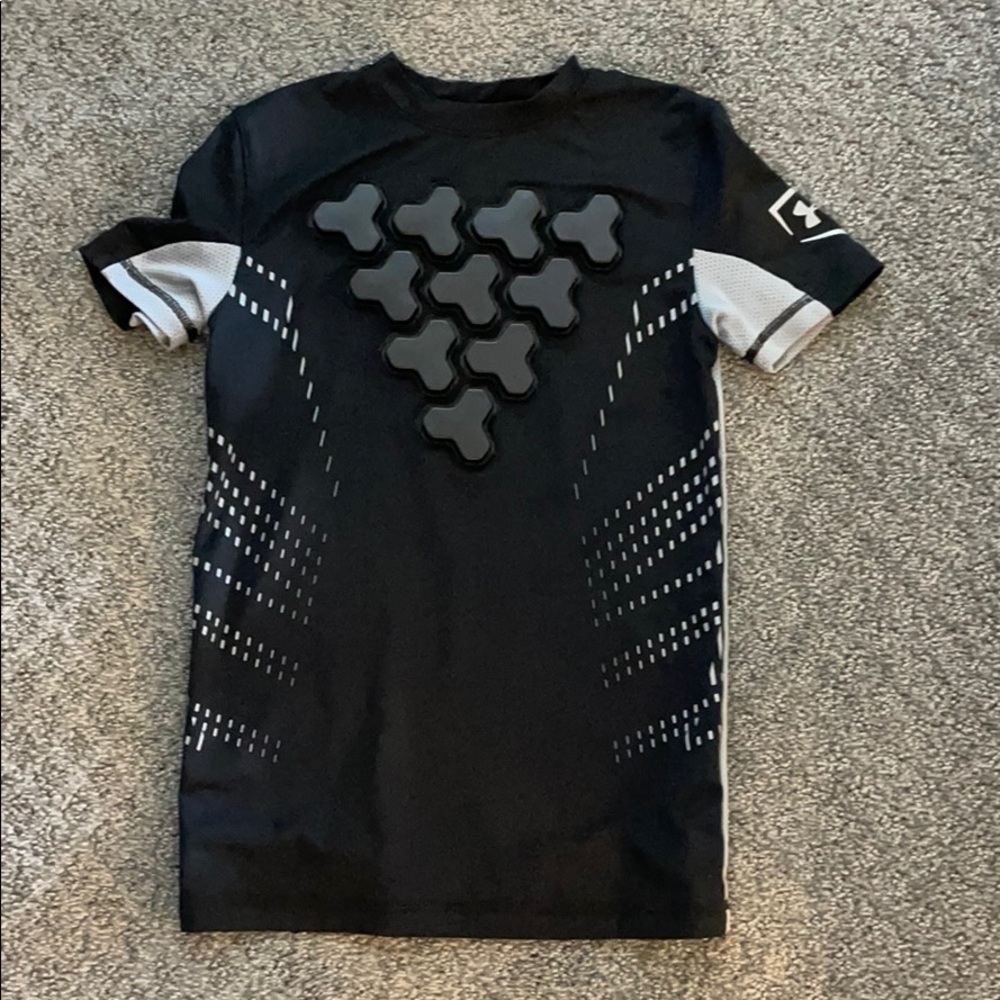 Youth Under Armour chest guard t shirt